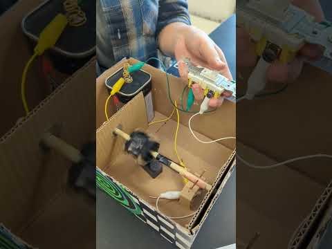 Homemade DIY Electric Motor – high school physics