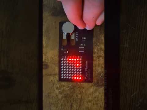 How My PCB Business Card Display Runs on 3V? #arduino #electronics #advice