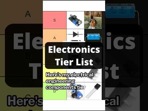 Electronics Tier List   .    .    #advice #arduino #electricalengineering
