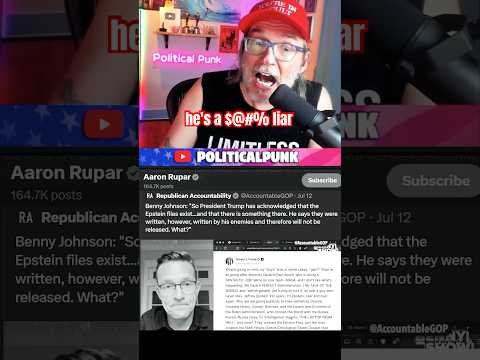 Benny Johnson SOLD His Soul for Trump Epstein