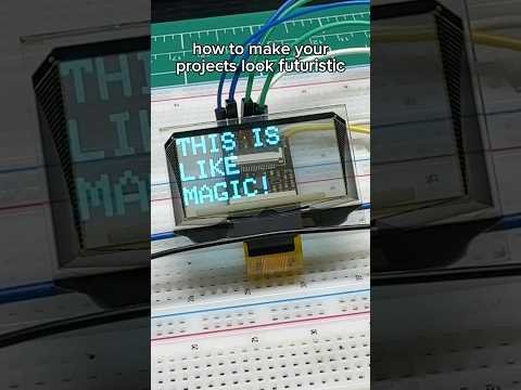 This display is INSANE 💀 #electronics #engineering #arduino