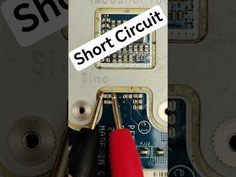 Shocking Short Circuit Test on Ceramic Capacitor 🔥 #smartphone #repair #electronicparts #electronics