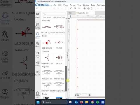 EasyEDA Tutorial for Beginners | Component library #pcbdesign #electronicsdesign