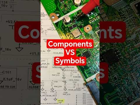 Real Components vs Schematic Symbols – Mind-Blowing Comparison🔥🔥 #electroniccomponents #electronics