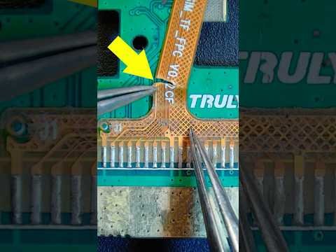 Broken Flex Repairing #mobilerepair #electronics