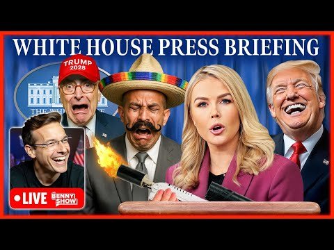 🚨White House Press Briefing LIVE Right Now with Karoline Leavitt, Dems HUMILIATED in Trump Meme War