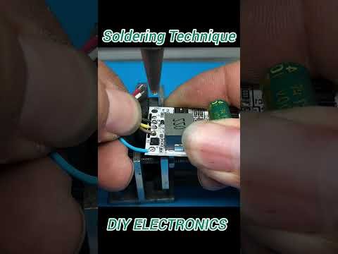 satisfying Video: DIY electronics Soldering Technique #electronics #diy