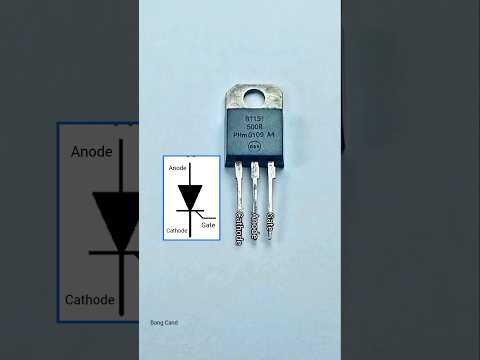 Thyristors are semiconductor devices that can be turned on via a gate signal.#thyristor #switch #fy