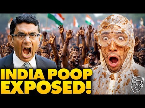 YouTuber Exposes India’s ‘Poop Throwing Festival’ as Indians Go BALLISTIC | Dinesh Goes ‘Mask OFF’ 💩