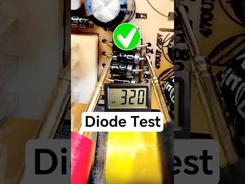 Diode Testing: Good vs Bad  #shorts #multimeter #electronics #test