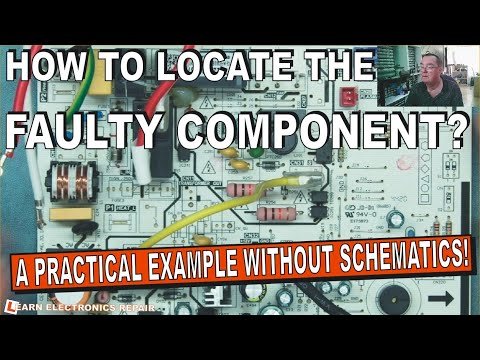 How To Find The Faulty Component On A PCB Without Schematics : A Very Practical Repair Example!