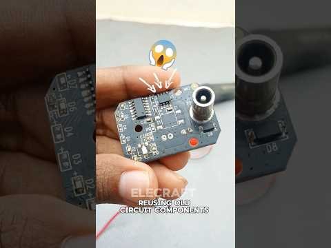 using old circuit components!😱 it works! #shorts #reels #diy #tecnologia #reuse