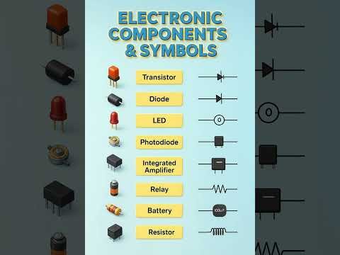 Top Electronic Components & Symbols| Beginners Circuit Guide 🔥
