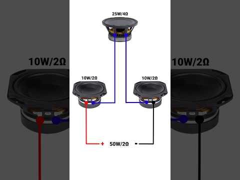 Speaker series connection #shorts #electronics #diy
