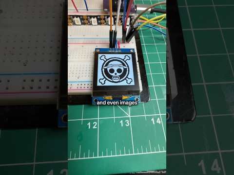 Is a couple of inches enough? 😳 #electronics #engineering #OLED #diy