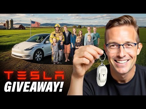 I Gave A New Tesla To A Random YouTube Subscriber, It Was Awesome… I Love You All & Merry Christmas