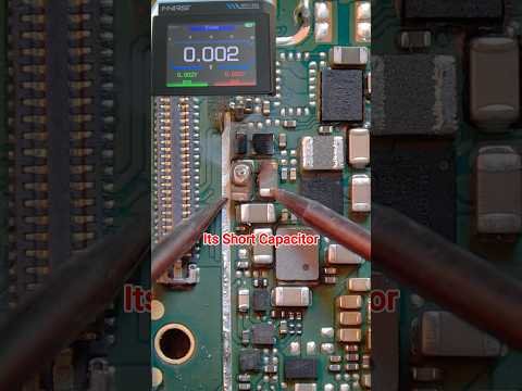 Short Capacitor Testing #mobilerepair #electronics