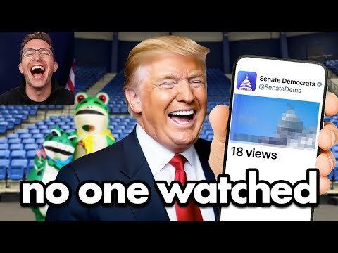 Democrats CRINGE Trump Protest EMPTY! Gets ZERO Views… Gay Frogs?!