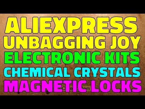 AliExpress unbagging joy – Electronic kits, chemical crystals and locks