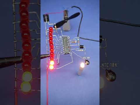 Automatic fan #scienceproject #shorts #experiment #electronic
