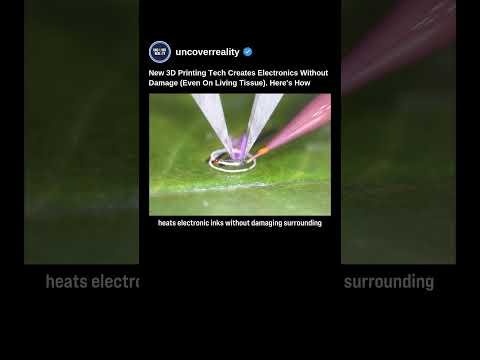 New 3D Printing Tech Creates Electronics Without Damage (Even On Living Tissue) #tech #shorts