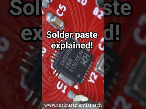 Solder paste – explained! #soldering #smd #electronics #microscope #diy