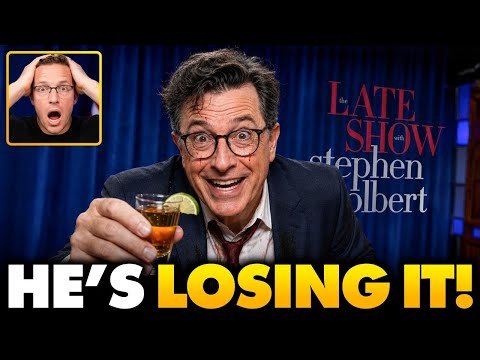 Stephen Colbert Has Psychotic Meltdown on Final Show, Cries and Chugs Booze: ‘He’s Losing It…’