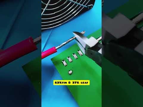 Satisfying Solder Melting – Eutectic 63/37. 💯👇#solderingwire #diyrepair #electronics #repair #diy