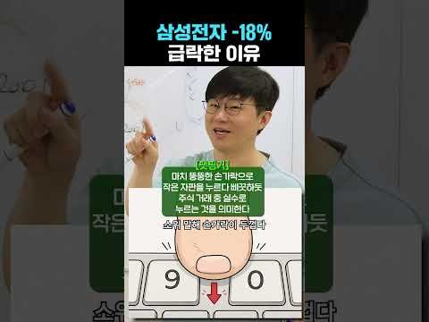 오늘 아침 삼전 하한가 간 이유