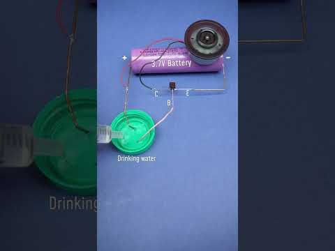 transistor with water experiment #shorts #experiment #scienceproject #electronics