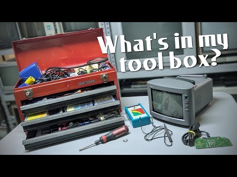 A tour of my electronics repair toolbox – The stuff I use to maintain my retro consoles and TVs!