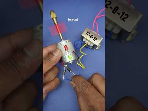 Motor direction control experiment #shorts #scienceproject #experiment #electronics