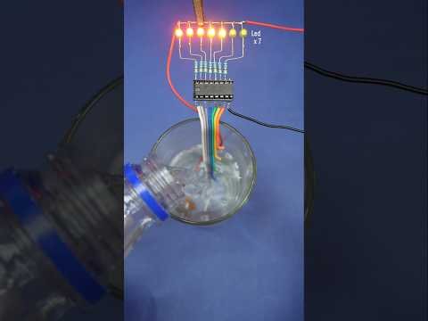 water level display circuit using uln2003 #shorts #experiment #scienceproject #electronics
