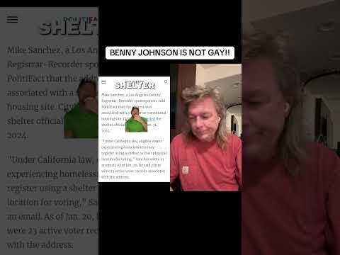 BENNY JOHNSON IS NOT GAY!!!