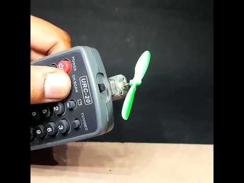 Tv remote controlled DC MOTOR FAN🙄 / simple electronics science project
