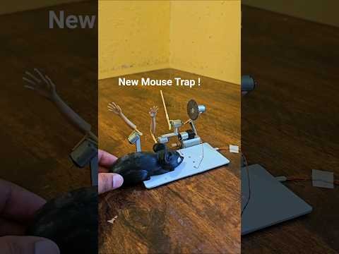 New mousr trap with hands and stick +  saw blades!#engineering #electronics #funny #mouse #trap