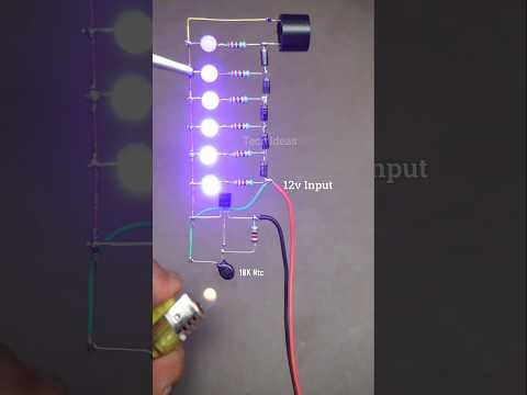 Diy heat sensor alarm circuit #shorts #electronics #experiements #scienceproject
