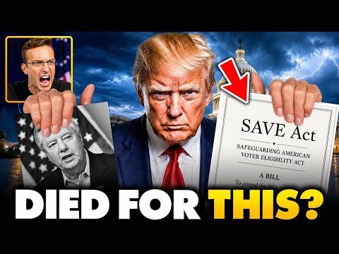 🚨Trump Revealed Lindsey Graham Was About to PASS The SAVE Act! One Hour Later The Senator Was Dead…?