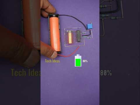 Battery voltage display circuit #diy #gadgets #electronics #batterytest
