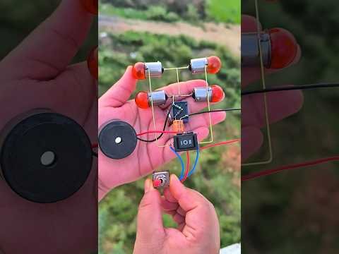DIY Electronic Hazard Light Project #electronics #diy #experiment