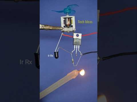 fire sensor with motor #firesensor #electronics #gadgets #diy #firedetection