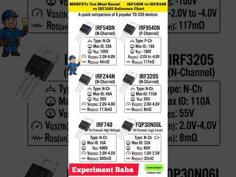 MOSFET Reference Chart Every Electronics Repairer Should Know!