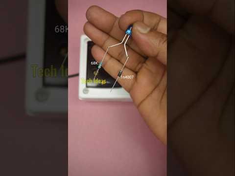 How to connect led to 220v ac #diy #gadgets #electronics #ledonac