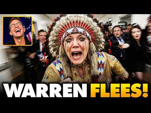 Elizabeth Warren Runs SCREAMING From Reporter Demanding Answers About Illegal Voting: ‘Running Bull’