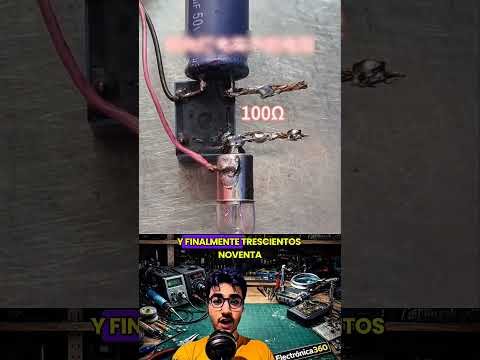 Mira cómo una resistencia cambia la luz. #electronic #electronica #luz #reels #viral