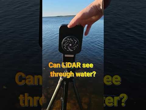 Can DIY 3D LiDAR see through water? #lidar #diy #electronics