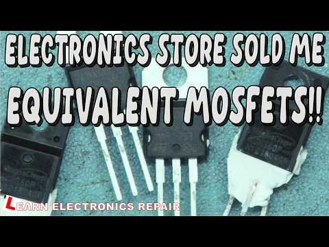 65'' Samsung LED TV PSU Repair : Local Electronics Shop Sold Me Equivalent MOSFETs. What Happened?