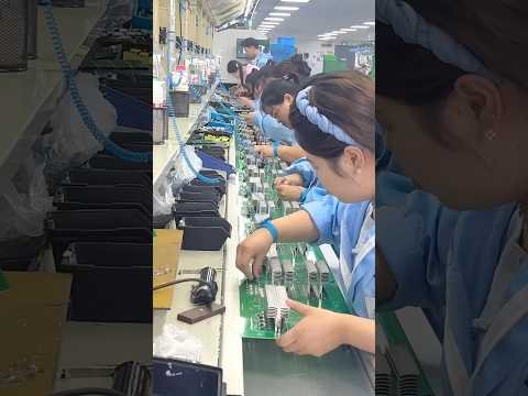Inside a Mega Electronics Factory!  #shorts