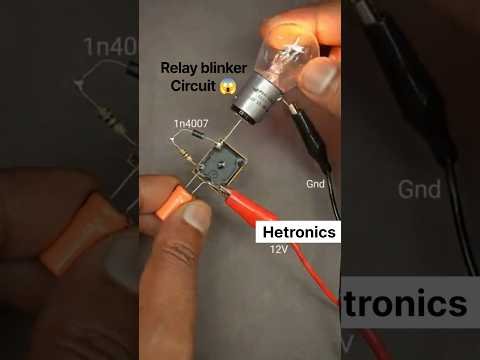 Relay Blinker Circuit | Simple Relay Flashing Circuit | DIY Electronics Project