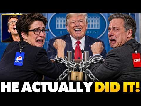 🚨Secret Service Throws CNN, MSNBC Out of White House! Reporters Scream and Cry, Trump BANS Fake News